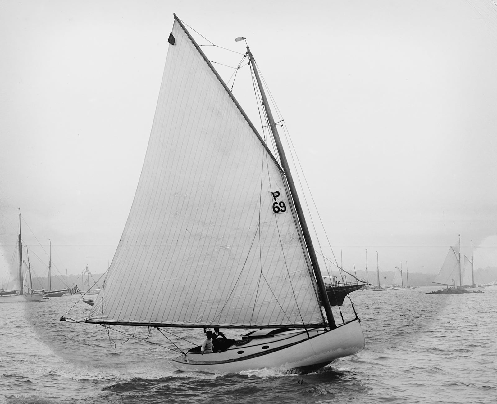 The catboat PRESTO.