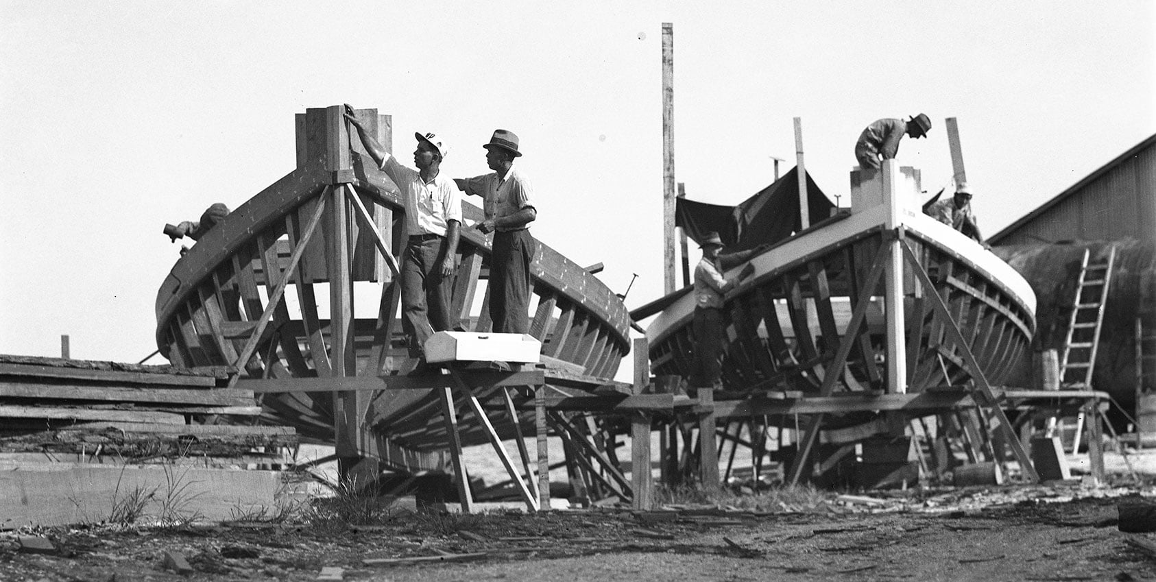 Open-air construction was common in Biloxi.