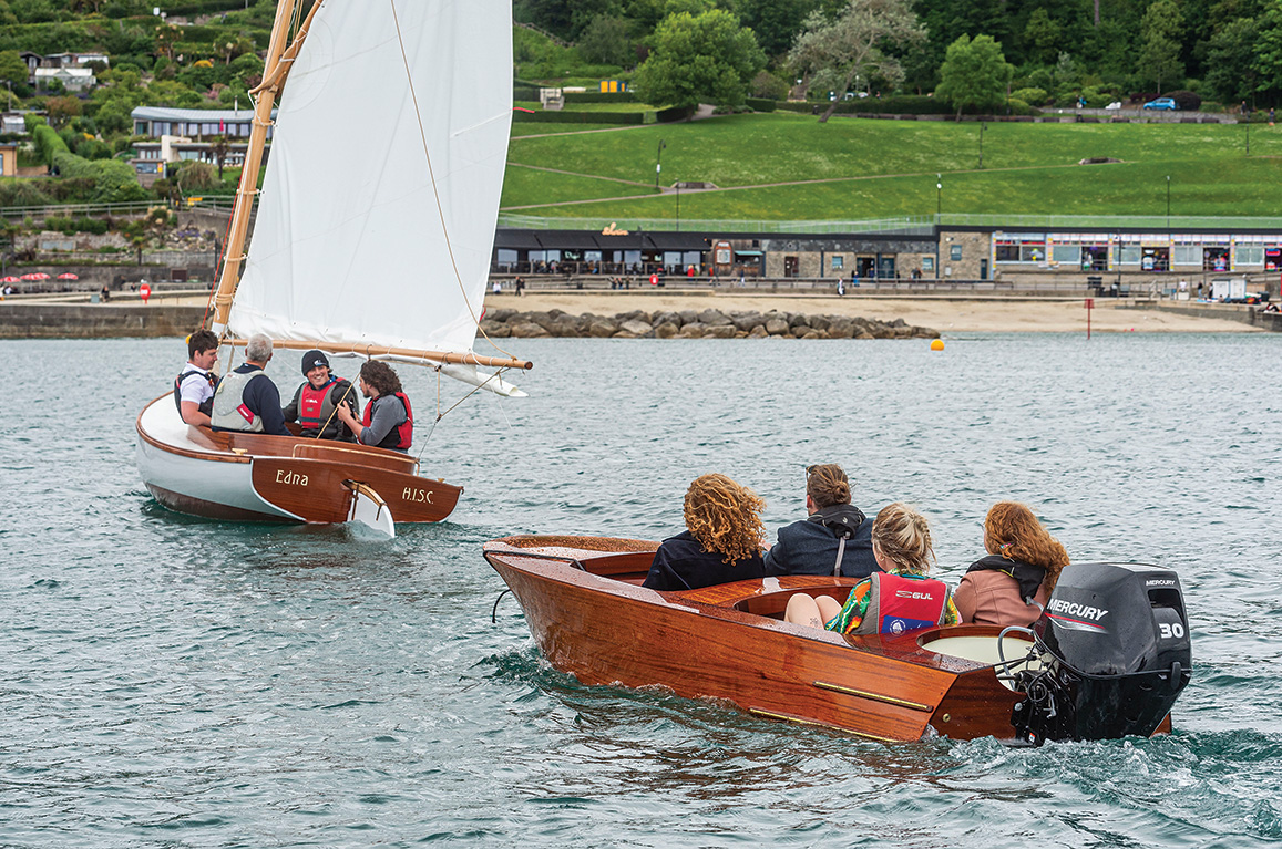 The graduating class of the Boat Building Academy of Lyme Regis, England.