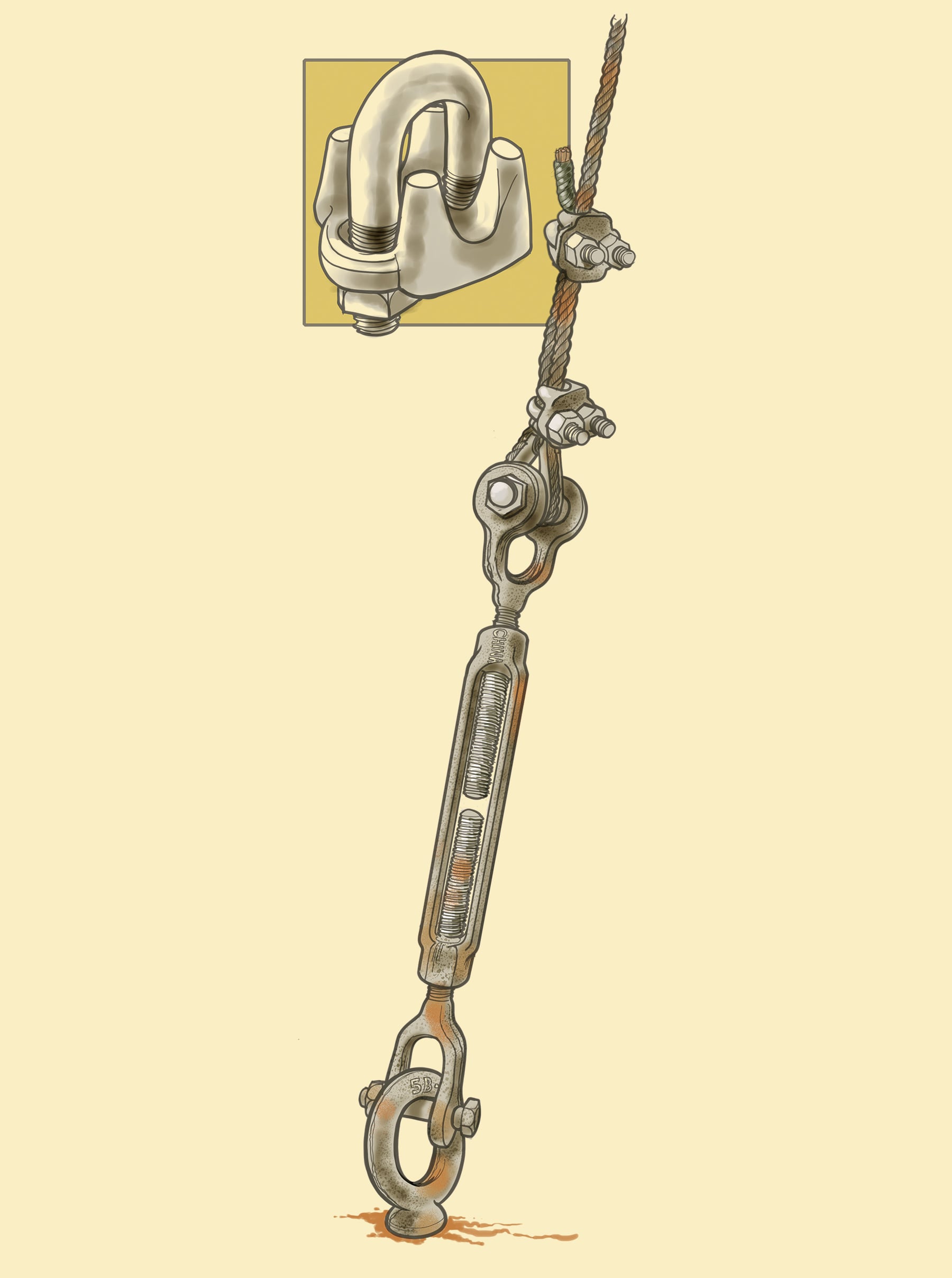 Workboat cable