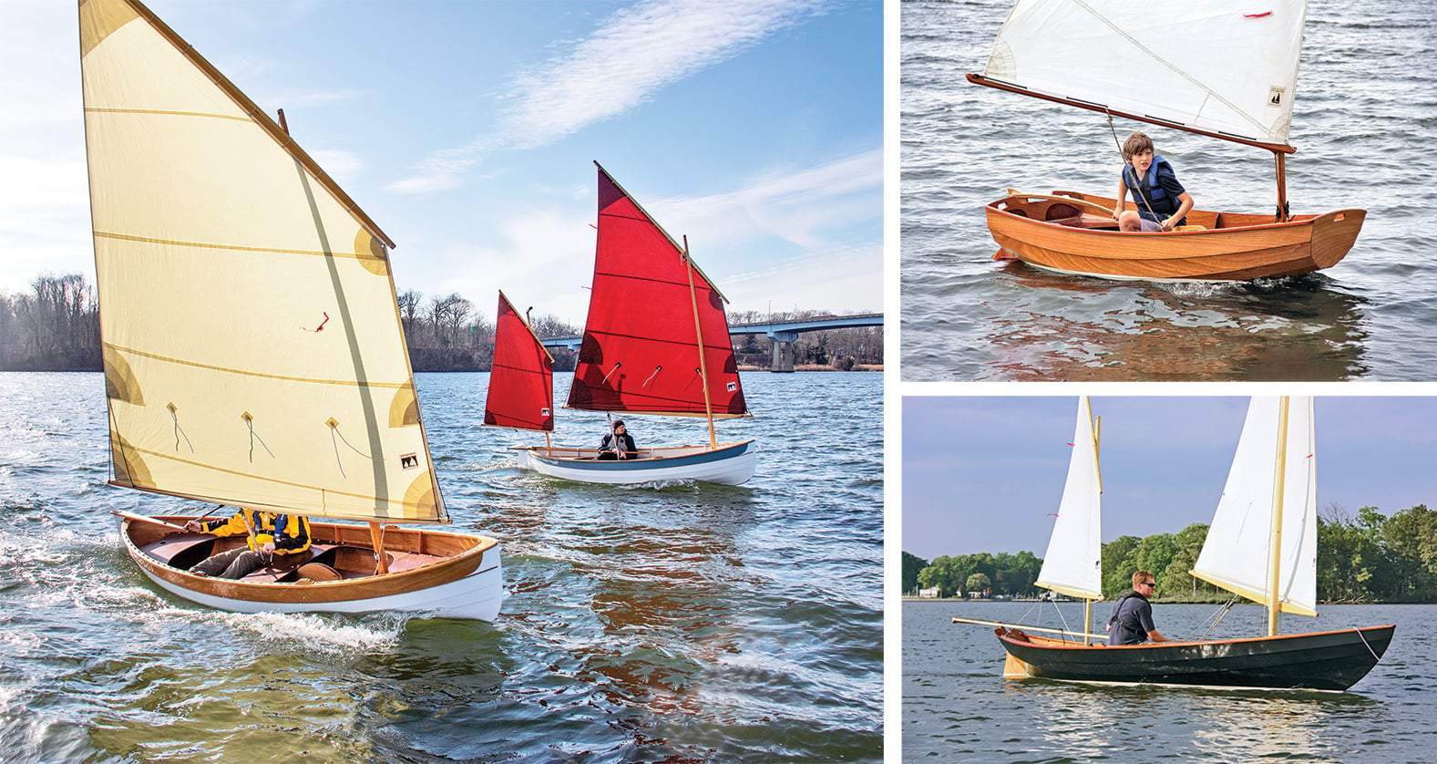 CLC’s numerous small sail-and-oar boats.
