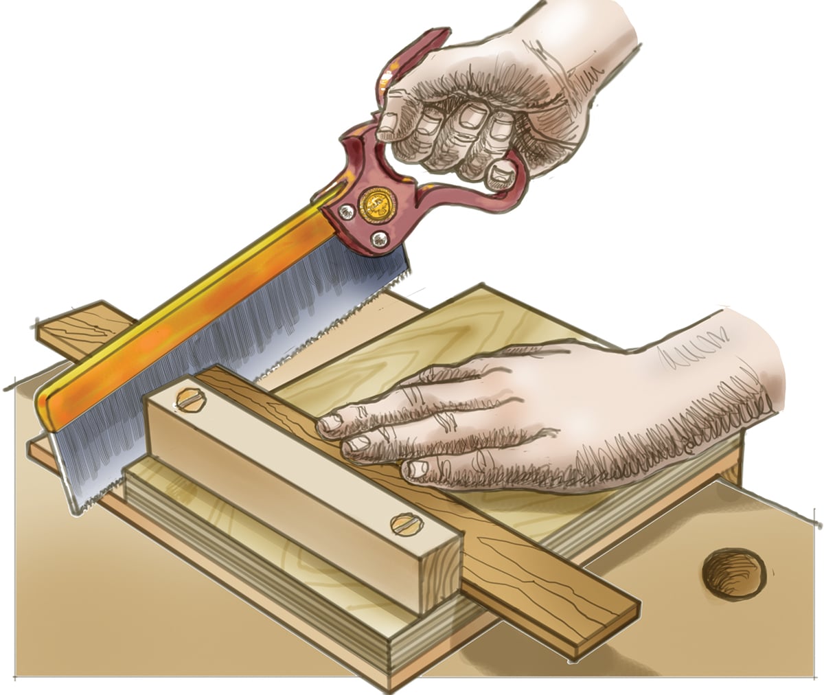 The bench hook.