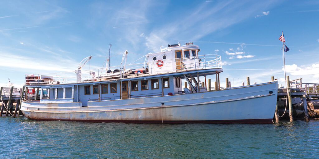 PAULINE was given a large deckhouse for passenger accommodations.