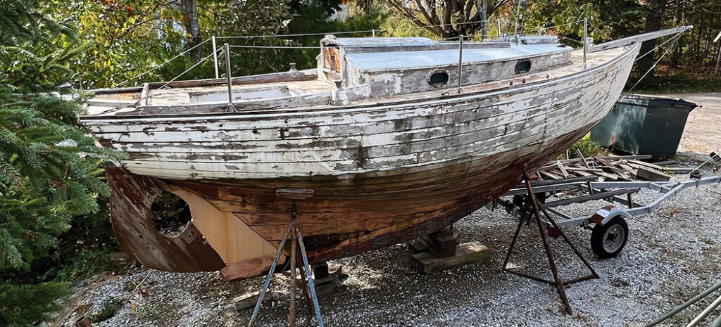 The hull has survived in good condition.