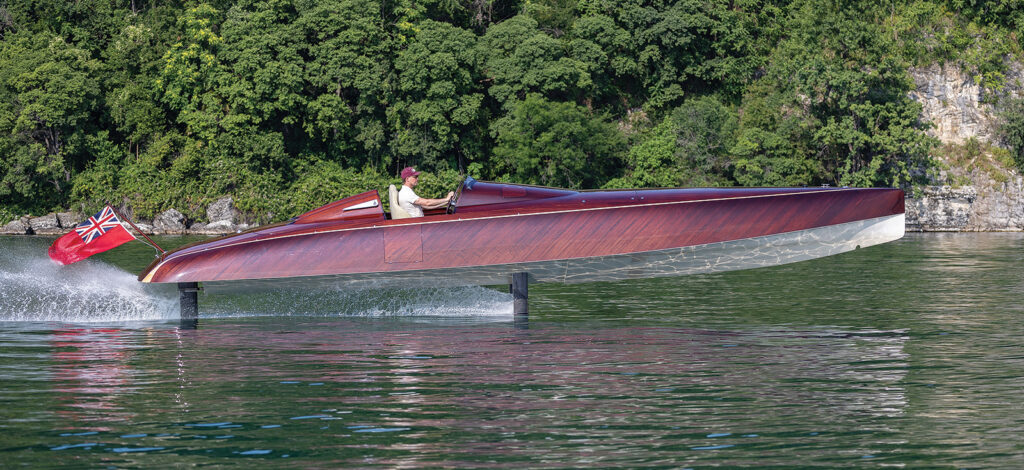 The Spirit 35(F), an electric foiler recently launched.