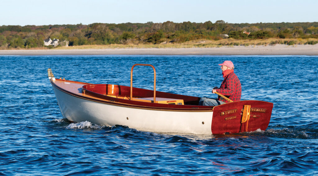 18′7″ open launch built to plans by Robert Steward