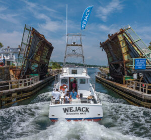 The second WEJACK enters Gloucester’s Annisquam River.