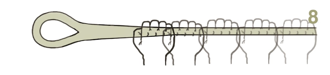 Beginning at the figure-eight knot.